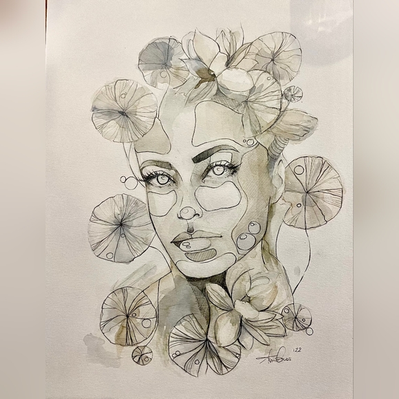 Hand Crafted Other - ✨Handmade Watercolor ✨ art by my sister print